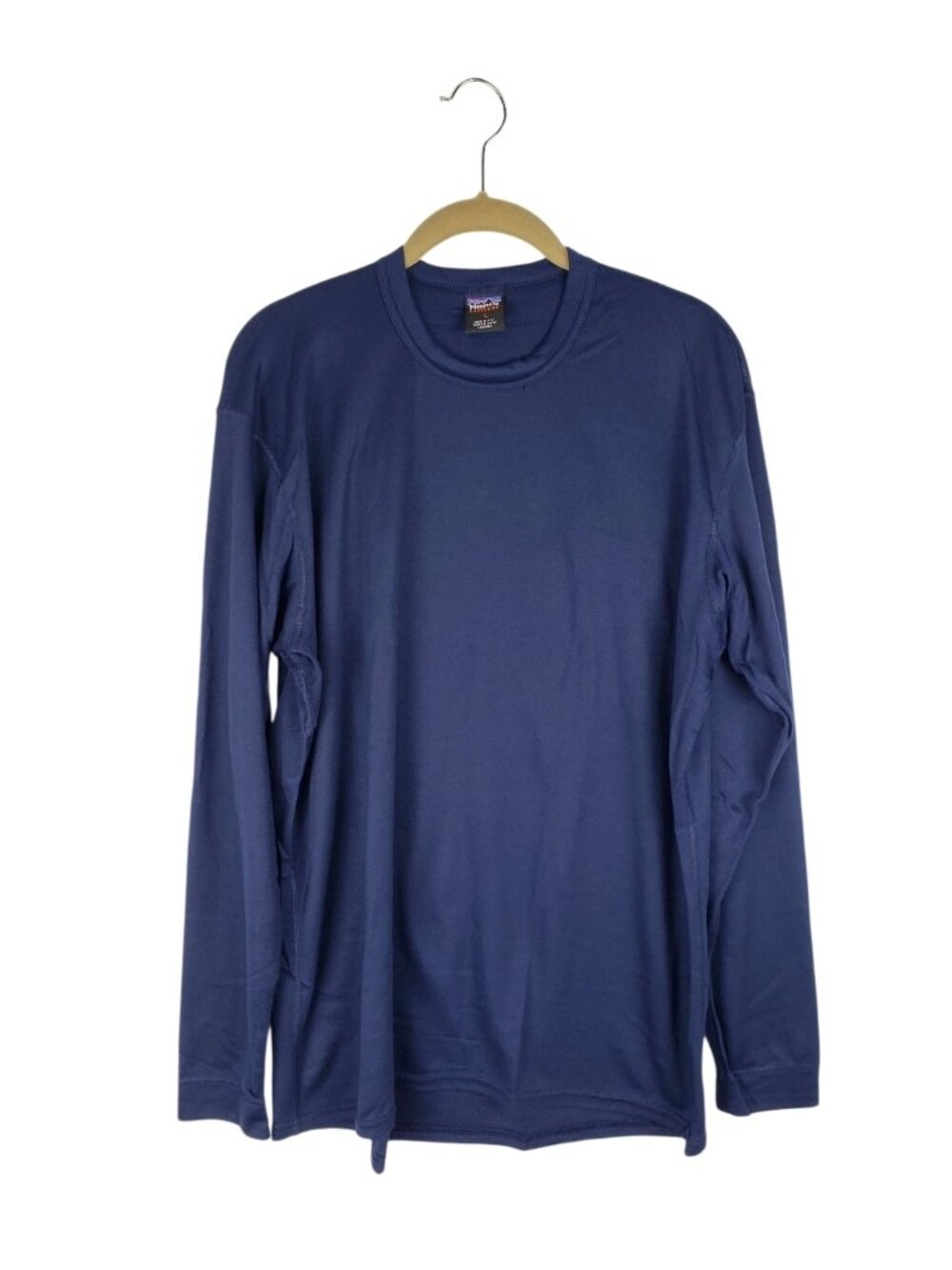 Patagonia Capilene Base Layer Long Sleeve Shirt Navy Blue Mens Large USA Made